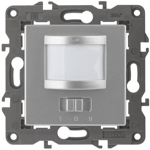 Датчик двежения без рамки Эра Elegance 180-240В 200Вт алюминий фото Датчик двежения без рамки Эра Elegance 180-240В 200Вт алюминий картинка